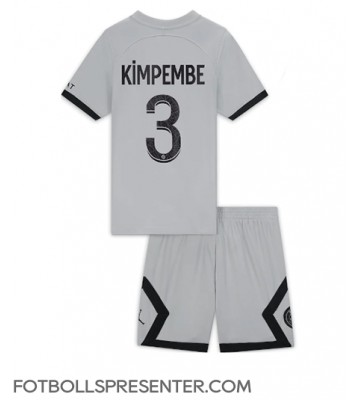 Paris Saint-Germain Presnel Kimpembe #3 Bortatröja Barn 2022-23 Kortärmad (+ korta byxor)